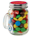 Glass Mini Mason Jar w/ Handle - M&M's